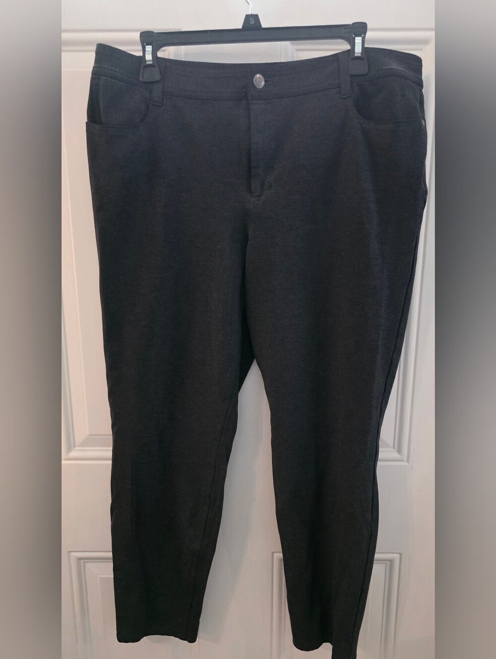 Talbots Black Cropped Stretch Ponte Pants